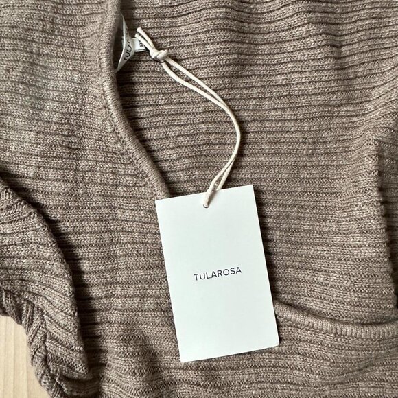 Tularosa “Deliz” O Ring Sweater – Ribbed Knit, Cropped Fit, Bell Sleeves - Picture 8 of 8